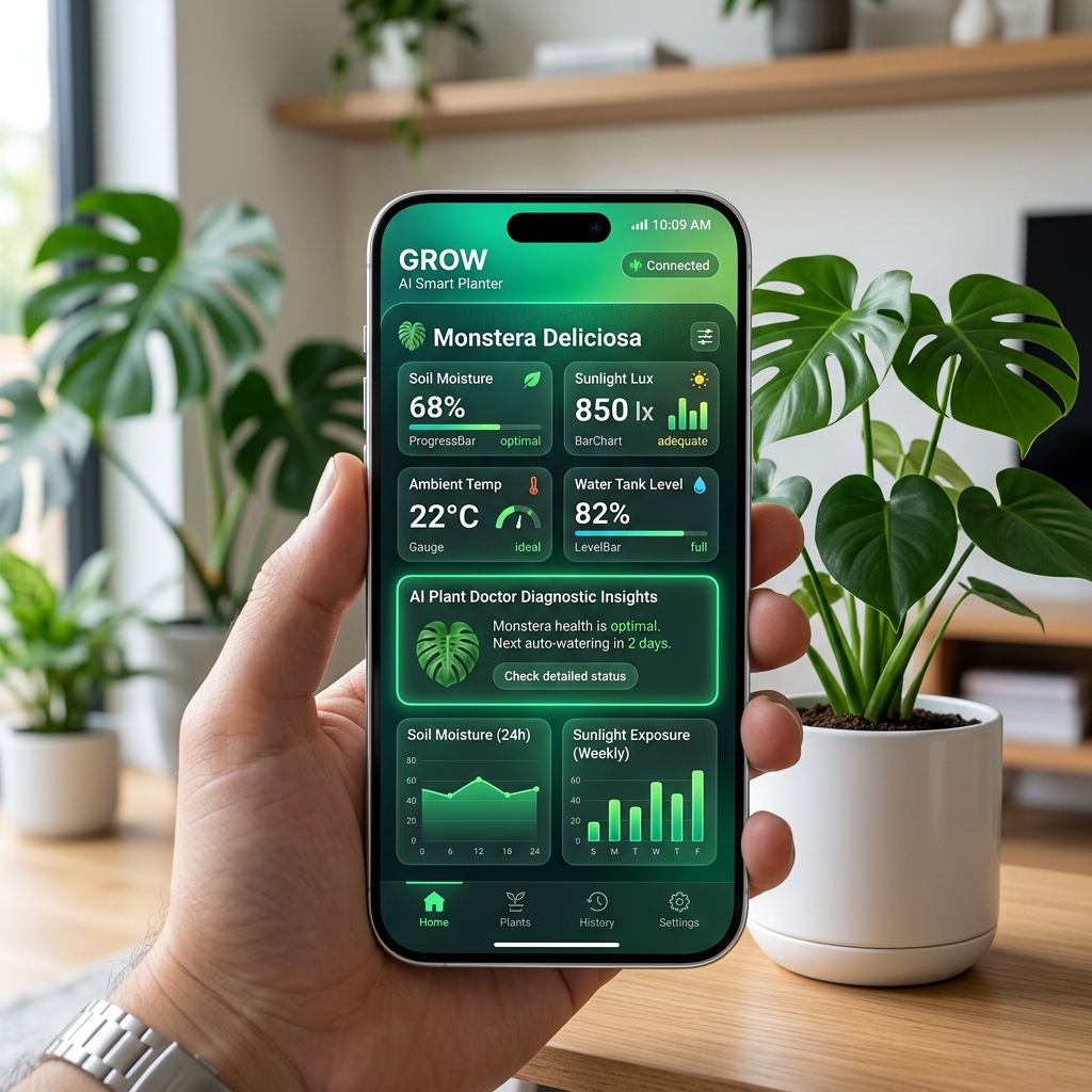 Aplicația mobilă Dalvin Plant Doctor AI pe telefon